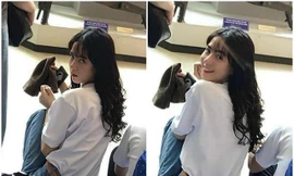 Bức ảnh ghi lại khoảnh khắc phản ứng nhanh của Kim Yến