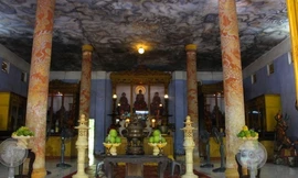 Phần đại điện chùa Diệu Đế sẽ được hạ giải đại trùng tu. Ảnh: Võ Thạnh