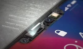 Các thành phần trên camera TrueDepth giúp Face ID trên iPhone X hoạt động. Ảnh: Apple.
