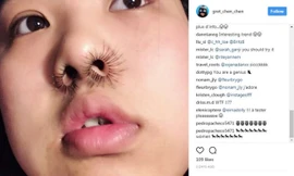 Cô nàng gây chú ý với ảnh mũi đầy lông, trào lưu khiến nhiều người phát hoảng