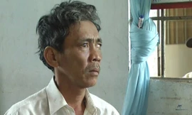 Đào Văn Phượng, kẻ đã đâm chết vợ tại chợ.