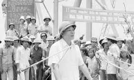 Trung tướng Đồng Sỹ Nguyên, nguyên Ủy viên Bộ Chính trị, nguyên Phó Chủ tịch Hội đồng Bộ trưởng. (Ảnh: Cao Phong/TTXVN)