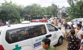 Xe chở thi thể các nạn nhân về quê lo hậu sự