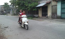 Hiện trường nơi xảy ra vụ án mạng. 