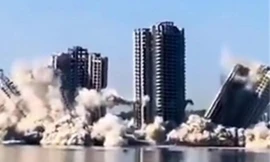 Xem đánh sập tòa cao ốc hàng chục tầng chỉ trong tích tắc