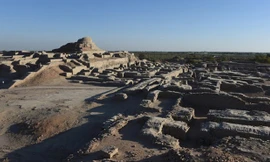 Những tàn tích của Mohenjo Daro, nơi có mạng lưới đường phố phức tạp và hệ thống thoát nước tinh vi được tìm thấy. Ảnh: La Croix