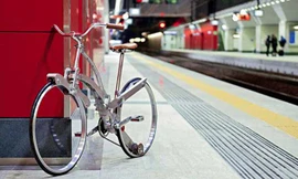 Xe đạp gọn bằng chiếc ô