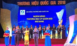 MB là một trong bốn ngân hàng đạt thương hiệu quốc gia năm 2018