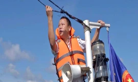 Tận thấy cảnh sát biển phòng chống siêu bão Rammasun