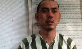 Nguyễn Văn Thành đang bị công an bắt giữ. 