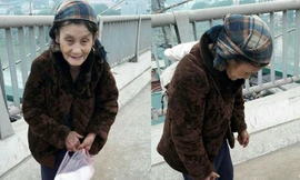 Ấm lòng chuyện cô gái mua tặng cụ bà nghèo đôi dép trong ngày giá lạnh