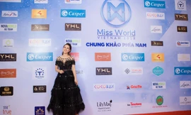 Cố vấn sắc đẹp Hằng Lê khoe sắc tại thảm đỏ của đêm Chung khảo phía Nam Miss World Vietnam 2019