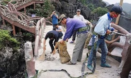 Tháo dỡ công trình vi phạm vùng lõi Tràng An đang gặp khó khăn khi tìm thợ?