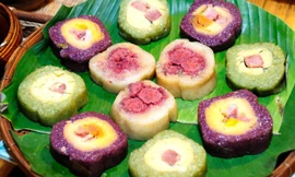 Biến tấu bánh tét Tết với đủ thứ nhân ngon lạ