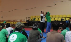 Lớp võ tự vệ do Grab tổ chức với những bài học hữu ích sát với thực tế cuốc xe của các Đối tác tài xế.