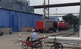 Khu vực xảy ra vụ nổ ở Nhà máy thép Dragon. Ảnh: P.V