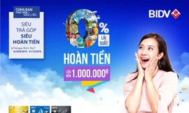 “Siêu trả góp, siêu hoàn tiền” cùng thẻ tín dụng BIDV