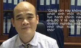 Ông Nguyễn Huy Quang - Vụ trưởng Vụ pháp chế (Bộ Y tế)