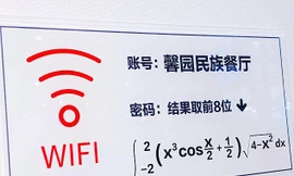 Mật khẩu truy cập Wi-Fi là đáp án của bài toán này.