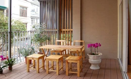 Đã mắt với kiểu nhà ống ban công rộng độc đáo