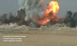 Xe bom IS nổ tung trước khi đâm mục tiêu