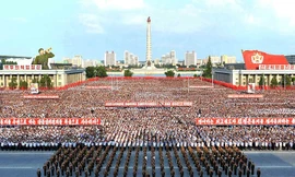 'Biển người' Triều Tiên thách thức lời đe dọa của Mỹ