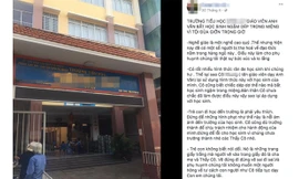 Thông tin lan truyền trên mạng xã hội về việc cô giáo bắt học sinh ngậm dép ở Tp Hồ Chí Minh (ảnh: MXH)