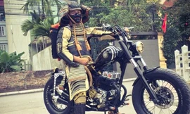 Chiếc Rebel 250 phong cách Mỹ được độ ăn nhập với bộ đồ Samurai đến từ Nhật Bản.