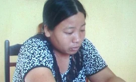 Đối tượng An Thị Thêu tại cơ quan điều tra