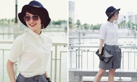 'Gái một con' Mi Vân mê gu thời trang cổ điển