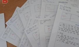 Sấp bài kiểm tra Lịch sử toàn 1, học sinh giải thích cô gáo cho đề dễ quá làm không được.