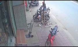 Air Blade khóa bánh vẫn bị mất trộm vì quên rút chìa