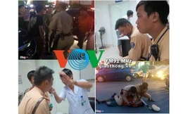 Thiếu úy Trần Anh Tiệp và Thượng sĩ Trương Hoàng Long bị thương tích, phải cầu viện tới bác sĩ sau khi vất vả khống chế đối tượng Nguyễn Văn Hiếu. 