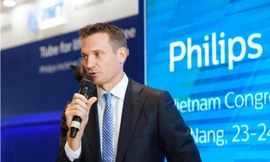 Ông Hugo Luik, Tổng giám đốc Philips Việt Nam phát biểu tại chương trình 