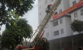 Thái Nguyên: Diễn tập phương án PCCC tại chung cư Tiến Bộ