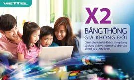 Viettel nhân đôi băng thông dịch vụ Internet giá không đổi