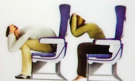 Tư thế được mô phỏng giống như hình dáng của thai nhi bên trong bào thai. Ảnh: IM