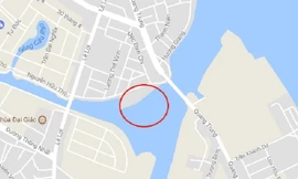 Khu vực phát hiện thi thể nam sinh xấu số. (Ảnh Google Maps)