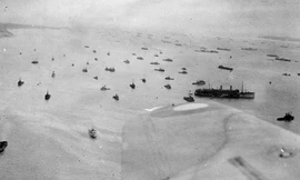 Ảnh hiếm: Chiến dịch đổ bộ khổng lồ Normandy nhìn từ trên không