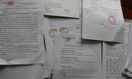 Hồ sơ, con dấu, chữ ký và phiếu thu đều là giả nhưng người dân vẫn không phát hiện.