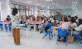 Không gian hội thảo tại trường TH School – đơn vị tài trợ địa điểm cho Hội thảo