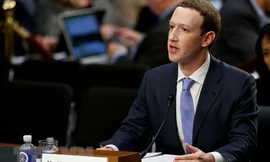 Giám đốc điều hành mạng xã hội Facebook Mark Zuckerberg. (Ảnh: THX/TTXVN)