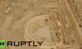 Toàn cảnh thành cổ Palmyra sau khi được giải phóng