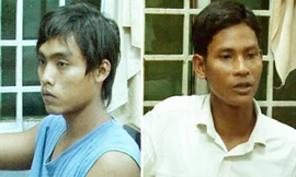 Hai đối tượng trong vụ án.