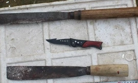 Tang vật vụ án mạng. Ảnh: Công an cung cấp