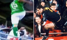 Pol tái hiện cú kung-fu kinh điển của Cantona.