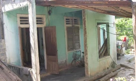 Ngôi nhà của hai mẹ con bị cáo Nam.