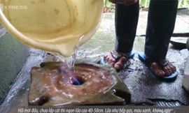 Lạ kỳ giếng khoan bốc lửa ở Quảng Trị