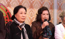 NSƯT Ngọc Hương và Diệu Hiền tại Khu Dưỡng lão Nghệ sĩ TP HCM