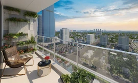 Tọa lạc tại vị trí đẹp, cảnh quan xung quanh hài hòa, ít bị các tòa nhà che chắn tầm nhìn… cũng được xem là những “điểm cộng” của chung cư cao cấp